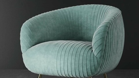Pleated chair 3D model