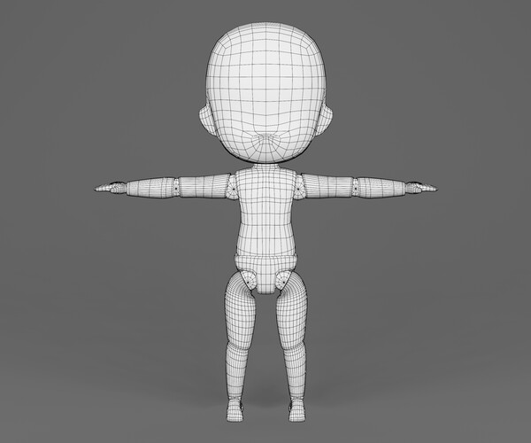 ArtStation - SD Nendoroid base mesh | Resources