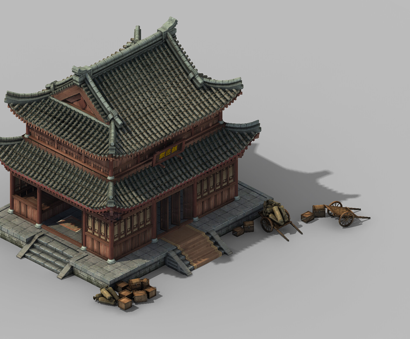 Artstation - Chang An City - Blacksmith Shop 11 