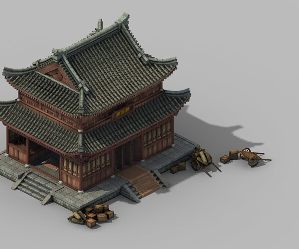 ArtStation - Chang an City - blacksmith shop 11 | Game Assets