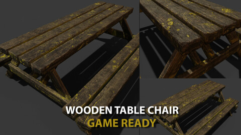 Wooden Table Chair