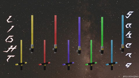 Lightsaber Pack (low-poly, low-res)