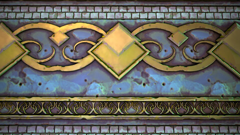 Stylized Wall Trim Material