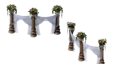 Marriage - Garden - Pillar 01