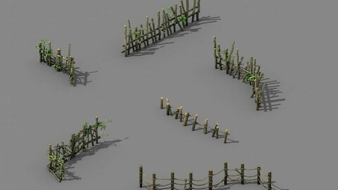 Elven mountains - wooden bar - fence