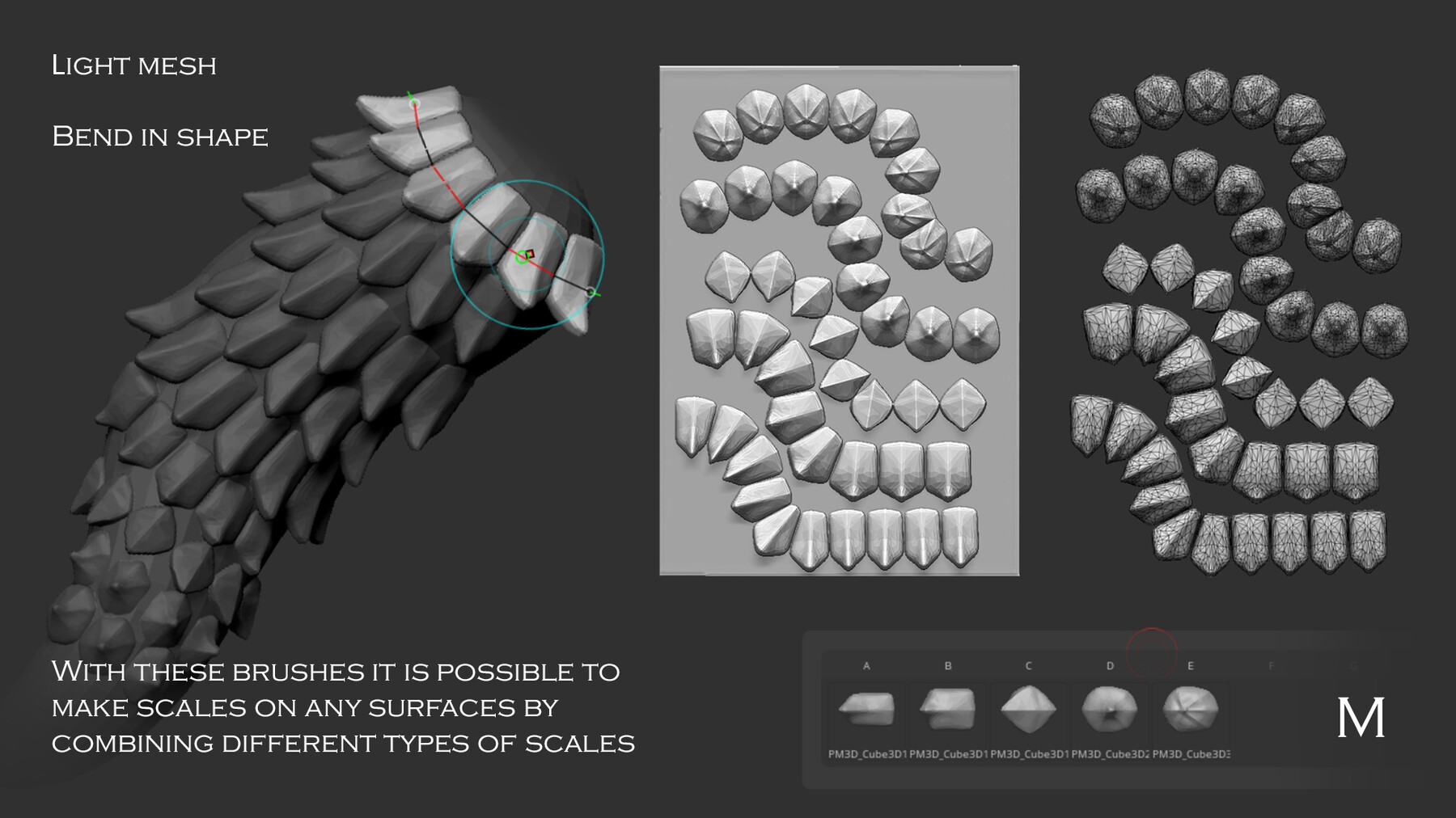 ArtStation Scale brushes (squama) Brushes