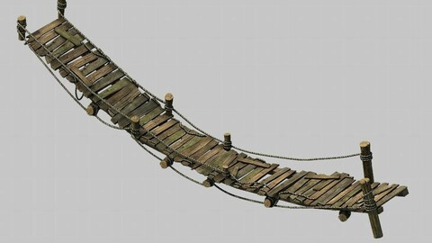 Wooden bridge - the path 01