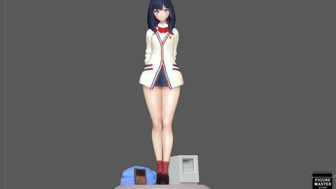 RIKKA TAKARADA GRIDMAN STUDENT CUTE SEXY GIRL PRETTY ANIME CHARACTER