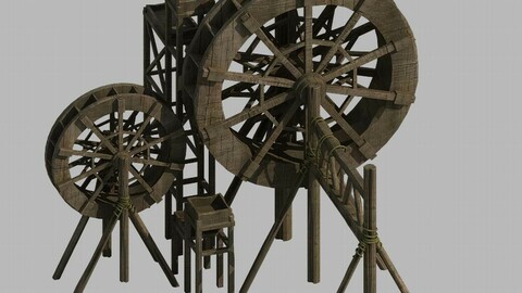 Mountain Village - Waterwheel 156