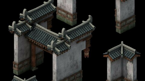 Courtyard - fence - wicket 01