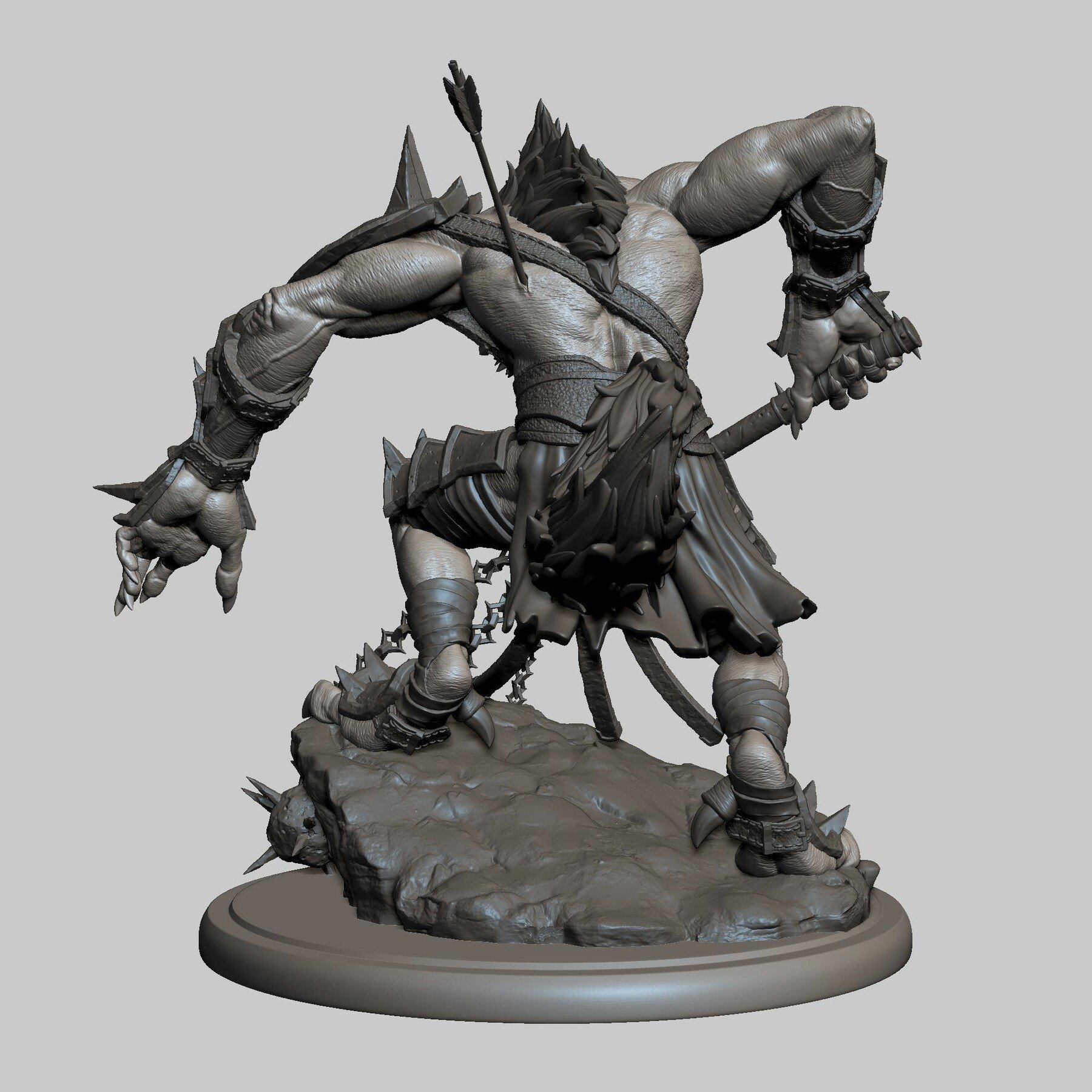 ArtStation - Yeenoghu Miniature for 3d printing | Resources