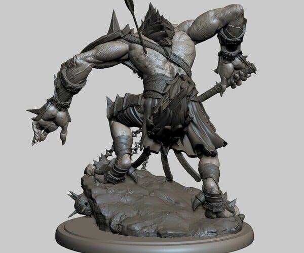 ArtStation - Yeenoghu Miniature for 3d printing | Resources