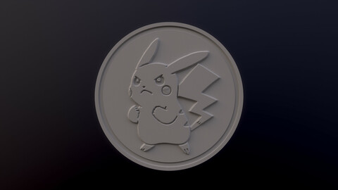 Pikachu 3D printable model - Pokémon collectibles
