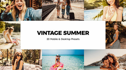 20 Vintage Summer LUTs and Lightroom Presets