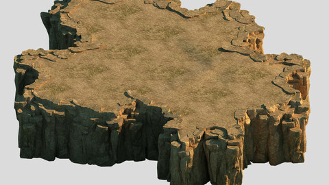 3D with the pixel - the cliff 02