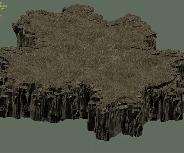 ArtStation - 3D with the pixel - the cliff 02 | Game Assets