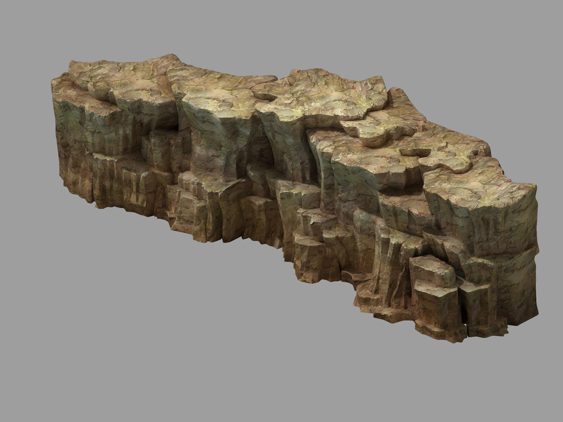 Cliff 3. Cliff 3d model. Stone Wall 3d model. Cliff 3d.