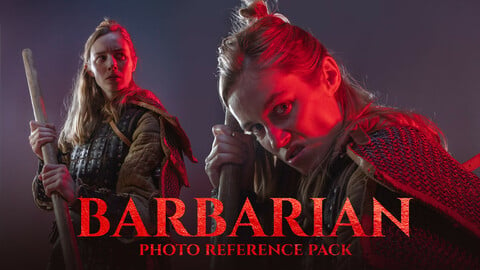 Barbarian vol.1 - Photo Reference Pack For Artists 580 JPEGs noAI