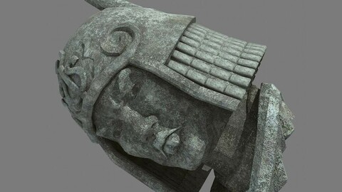 Broken Soldier Statue - Stone Rubble 02