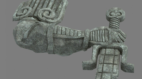 Broken Soldier Statue - Stone Rubble 06