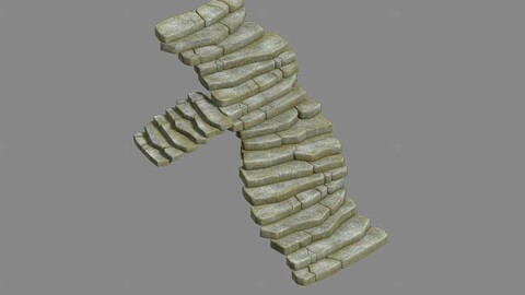 Outskirts - Ling environment - stone staircase