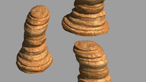 Desert - Mountain - Wind Stone 01
