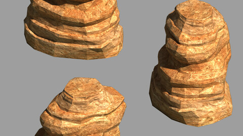 Desert - Mountain - Wind Stone 03
