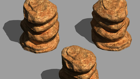Desert - Mountain - Wind Stone 07