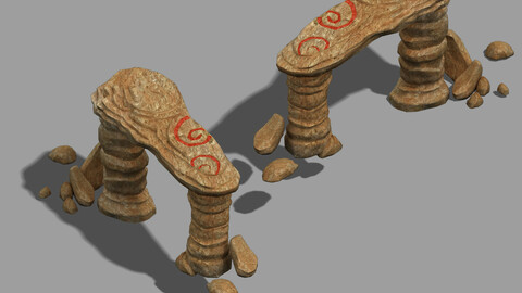 Desert - Mountain - Wind Stone 09