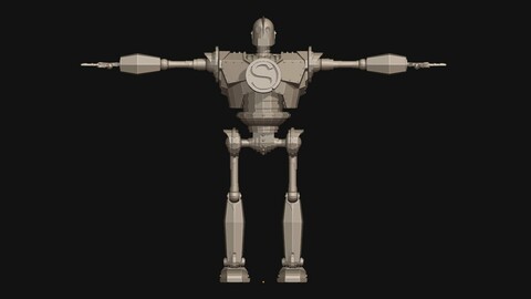 Iron Giant low poly model