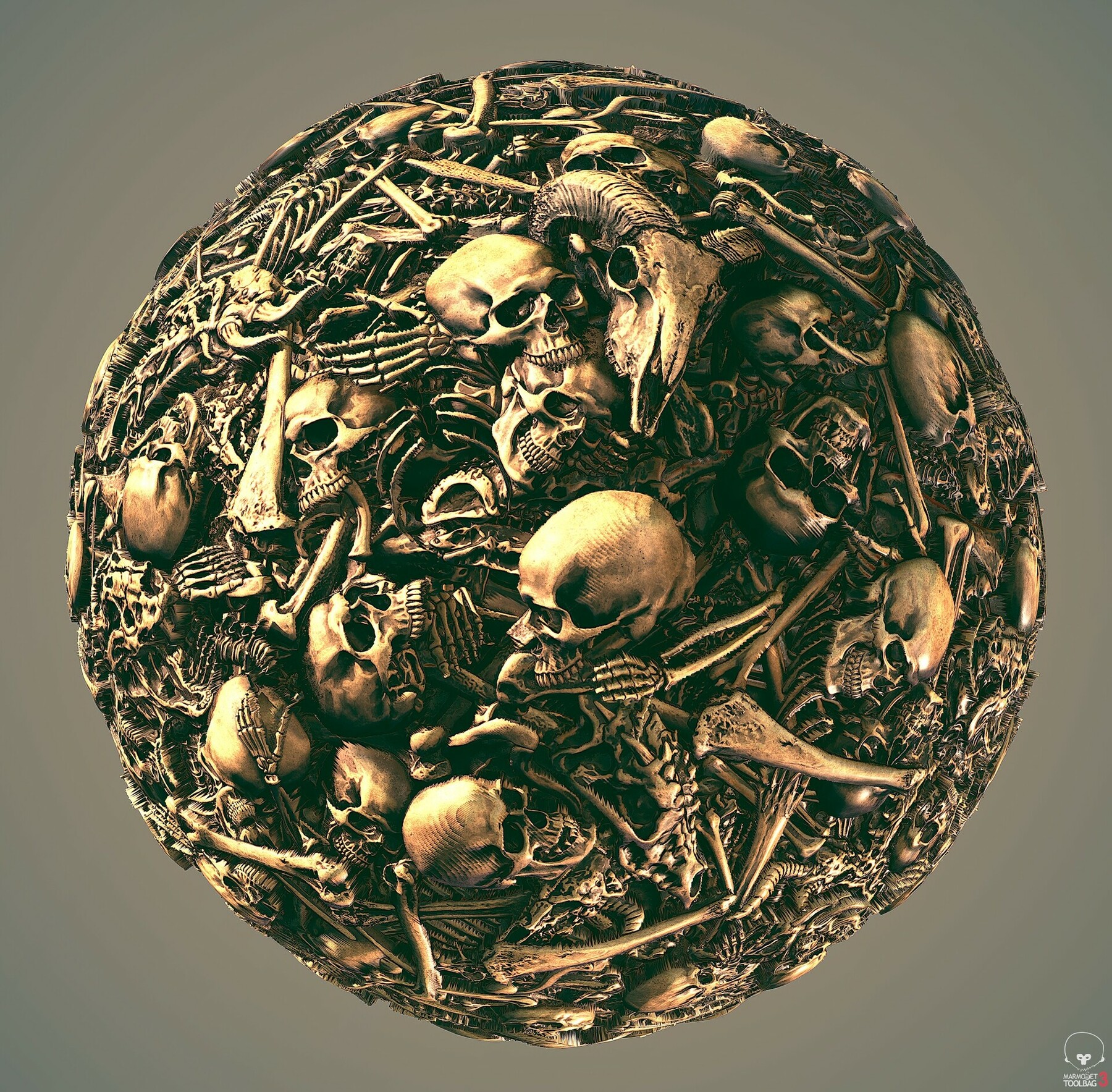 ArtStation - Skull N Bone Pile Texture | Game Assets