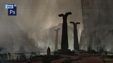 PSD Misty Fantasy Environment