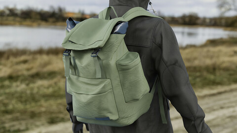 Realistic 3D model of Men's BackPack 6