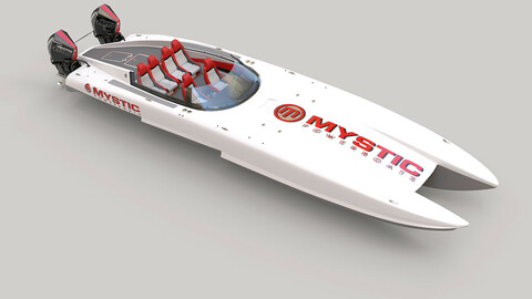 Mystic Powerboat C3800 WHITE