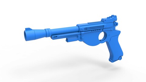 Cosplay 3D printable Blaster pistol from The Mandalorian TV series