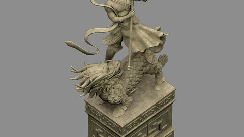 Kirin - Soldier - Warrior Statue