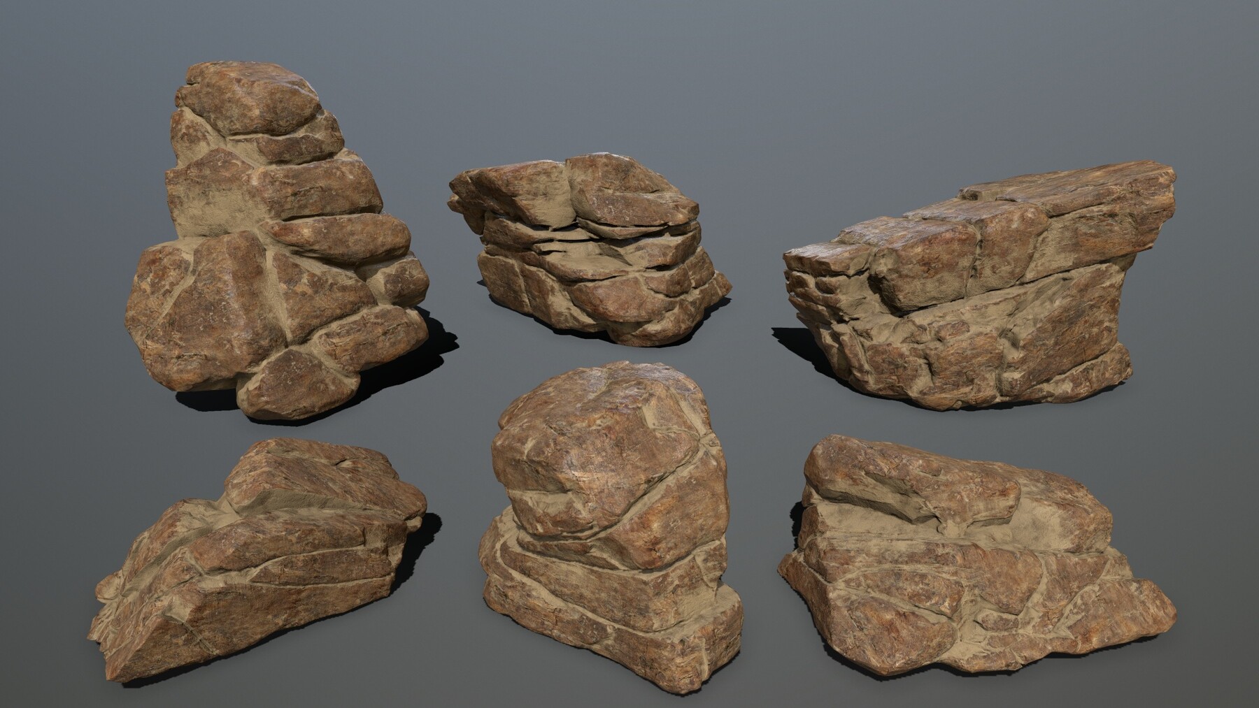 ArtStation - desert rocks | Game Assets