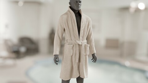 Realistic Men's Bathrobe 1