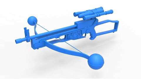 Cosplay 3D printable Chewbacca bowcaster from Star Wars The Force Awakens 2015