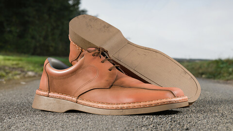 Realistic 3D model of Men's Shoes 7