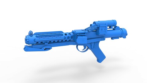 Cosplay 3D printable Stormtrooper Blaster E-11 from the movie Star Wars