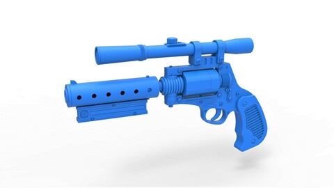 Cosplay 3D printable Tobias Beckett Blaster DG-29 from Solo A Star Wars story
