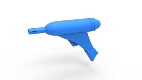 Cosplay 3D printable Blaster pistol Q2 from the movie Star Wars Episode 1 The phantom menace