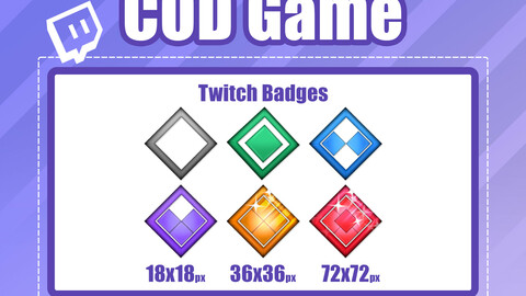 6x COD TWITCH Sub Badges