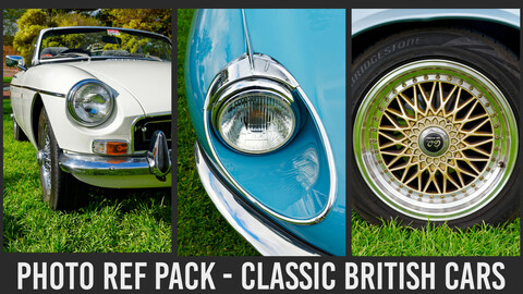 Photo Ref Pack - Classic British Cars