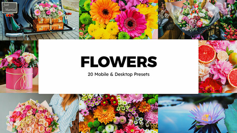 20 Flowers LUTs and Lightroom Presets