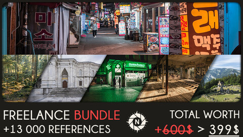 Freelance Bundle: +13 000 reference photos + Future packs for FREE