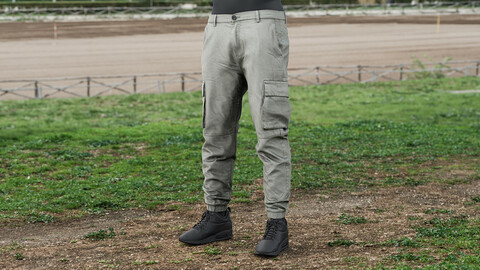 Realistic 3D model of Men's Pants 2