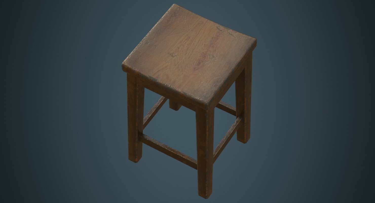ArtStation - Stool 1B | Game Assets
