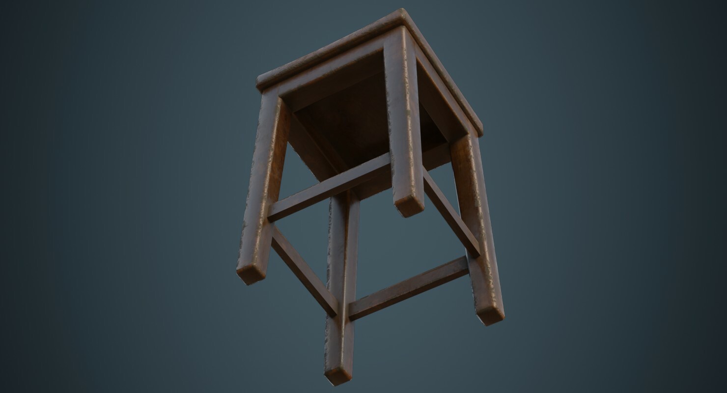 ArtStation - Stool 1B | Game Assets